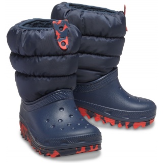 Crocs Winterstiefel Classic Neo Puff Boot navyblau Kinder